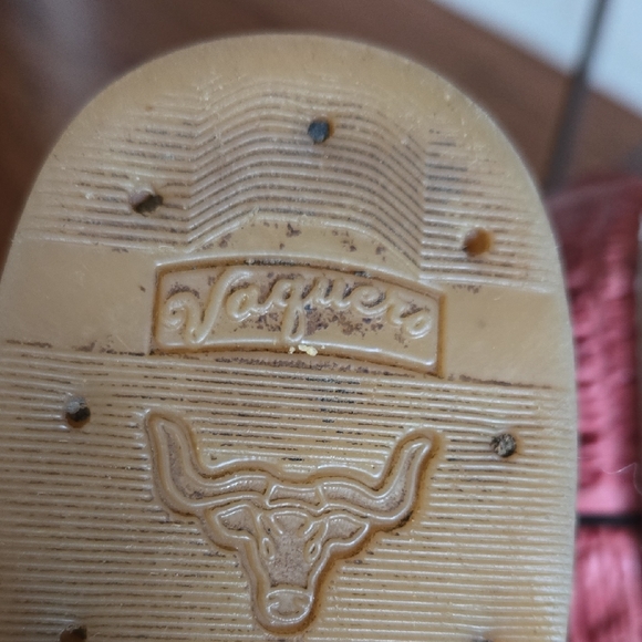 Vaquera (Mexico) Size 7 Women Genuine Leather Alligator Pink Dyed Western Boots - Picture 8 of 15